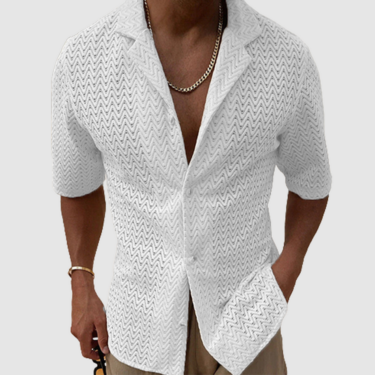 Komfortables Herren Strickhemd - Weicher Stoff für Casual Style
