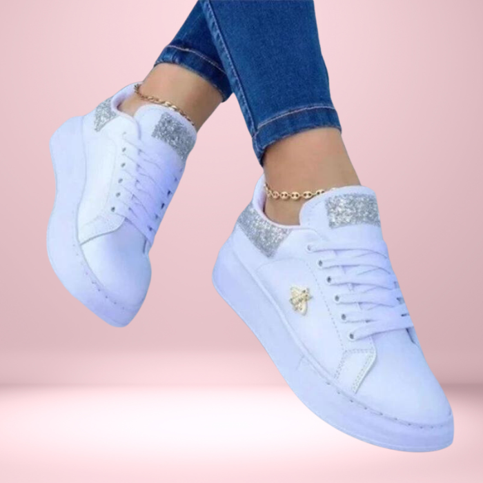 Glitzernde Turnschuhe für Damen