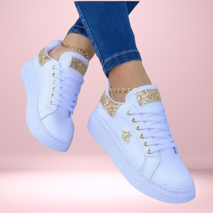 Glitzernde Turnschuhe für Damen