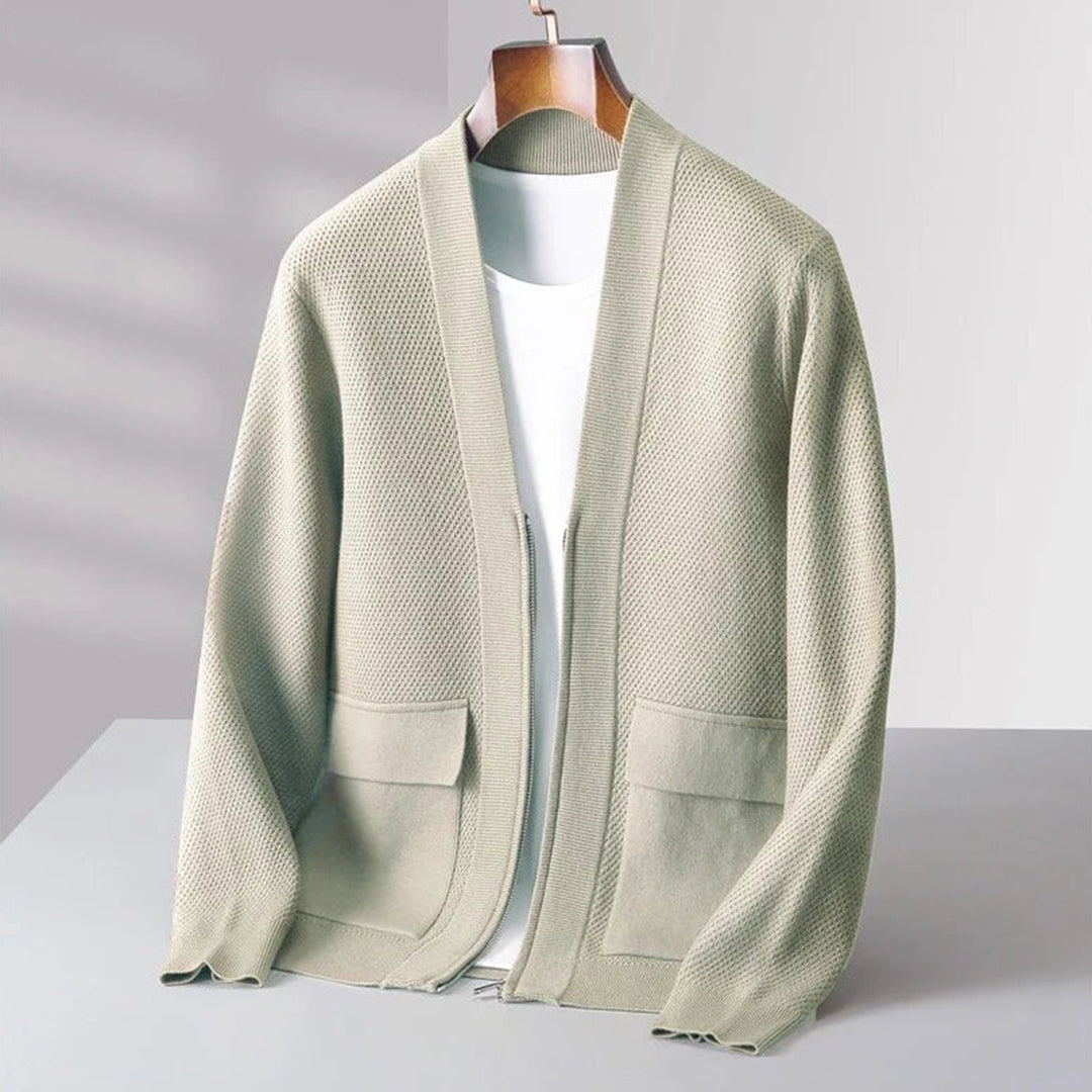 Strickjacke mit Fronttaschen für Herren