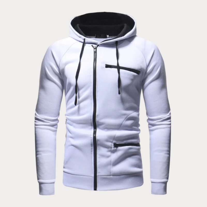 Zip-Up Jacke mit Kapuze für Herren