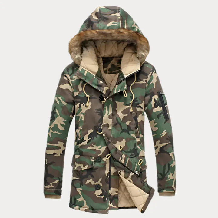 Camouflage-Kapuzenjacke für Herren