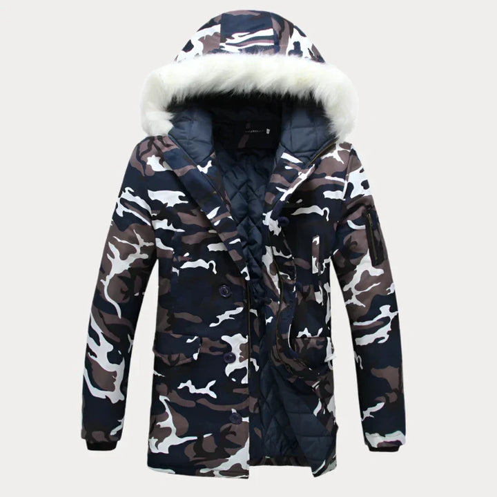 Camouflage-Kapuzenjacke für Herren