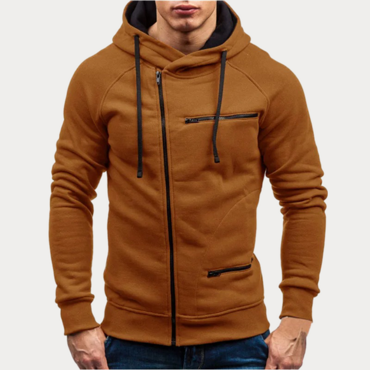 Zip-Up Jacke mit Kapuze für Herren