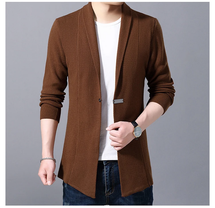 Herren Strickjacke mit einem Knopf