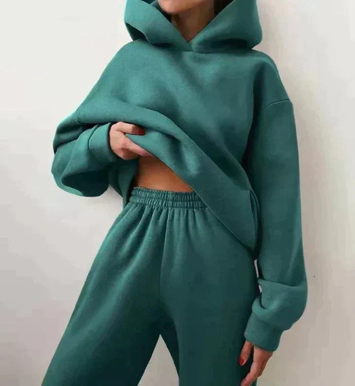 Set aus Kapuzenpulli und Hose für Damen