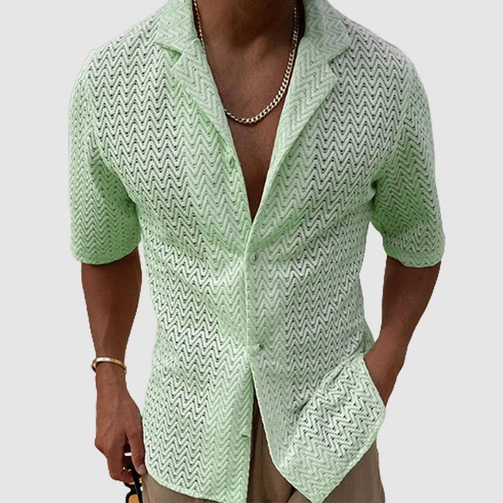 Komfortables Herren Strickhemd - Weicher Stoff für Casual Style