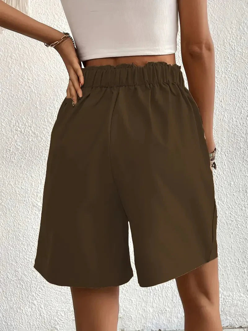 Shorts mit hoher Taille für Damen