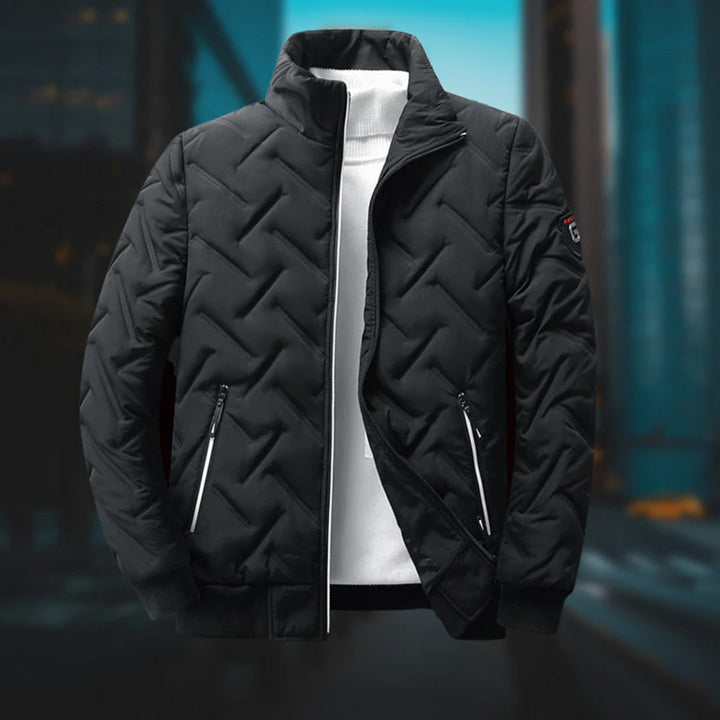 Steppjacke mit hohem Kragen für Herren