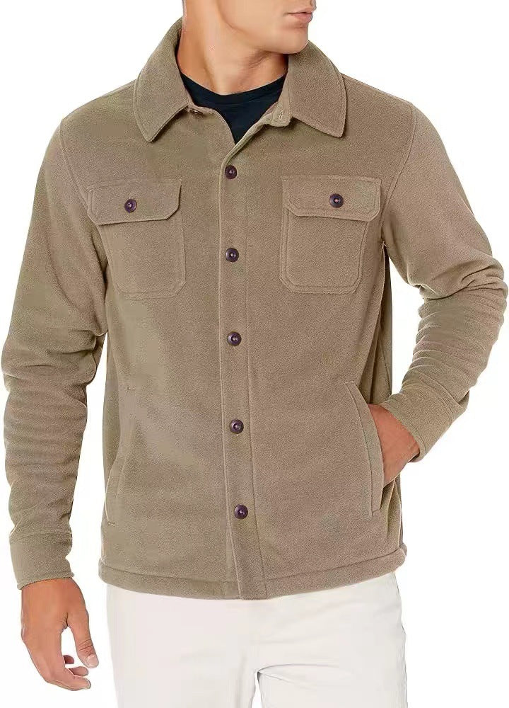 Button-Down Jacke mit Brusttaschen für Herren