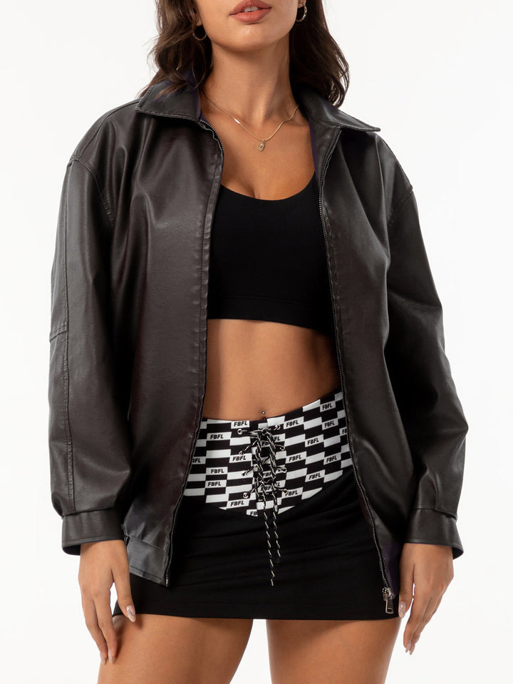 Klassische Zip-up Jacke für Damen