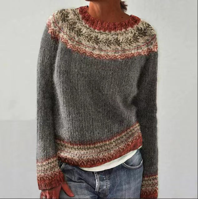 Vintage-Strickpullover für Damen