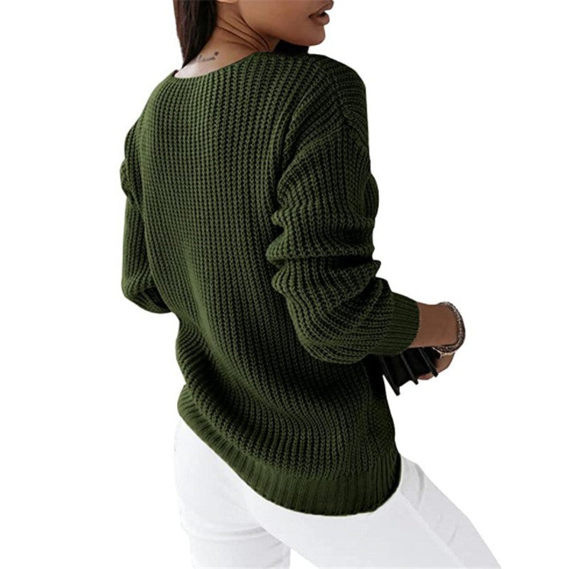 Warmer Strickpulli für Damen