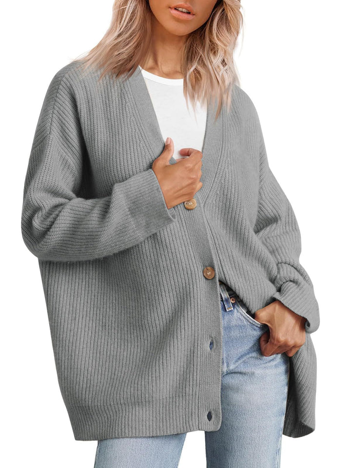 Strickjacke mit Knopfleiste für Damen