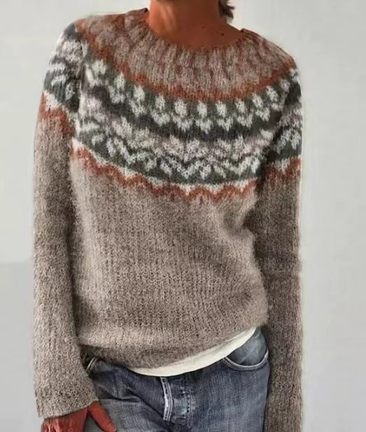 Vintage-Strickpullover für Damen