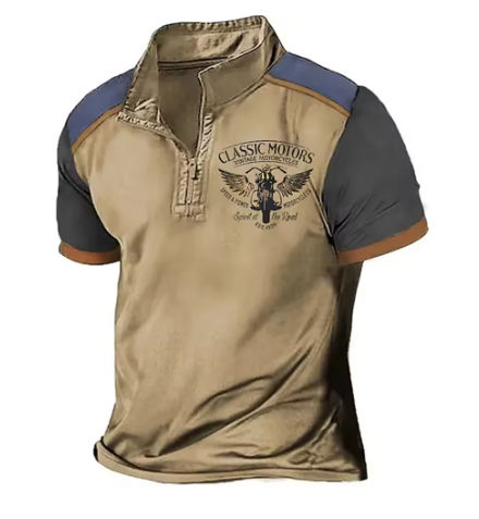 Sportliches Herren Poloshirt mit Reißverschluss