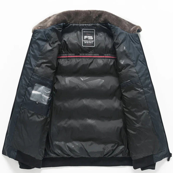 Wattierte Jacke mit Kragen für Herren