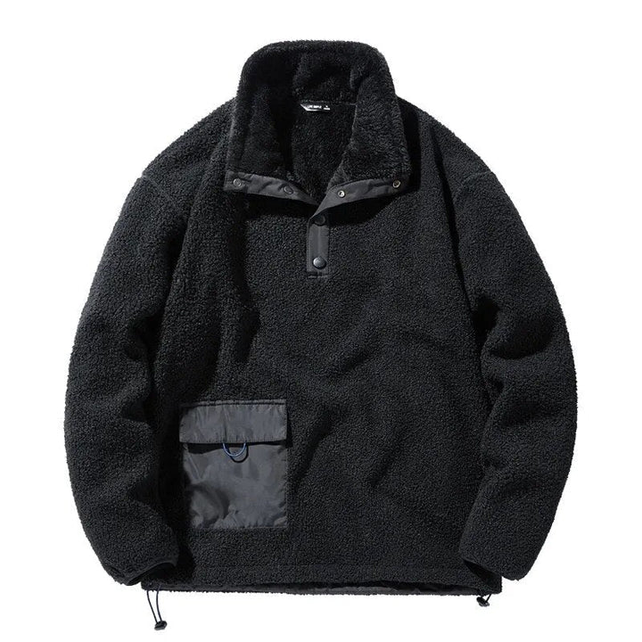 Langärmeliger Pullover mit Tasche für Herren