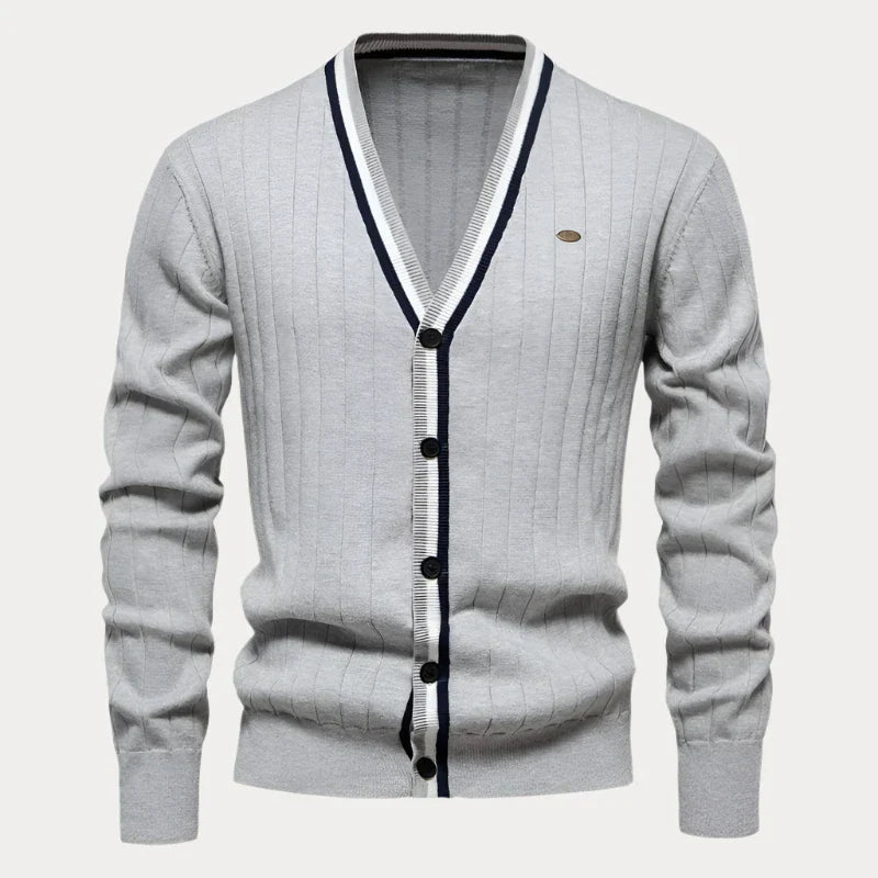 Herren-Strickjacke mit Knopfleiste