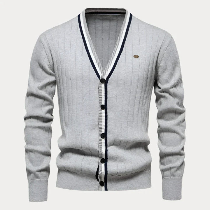 Herren-Strickjacke mit Knopfleiste