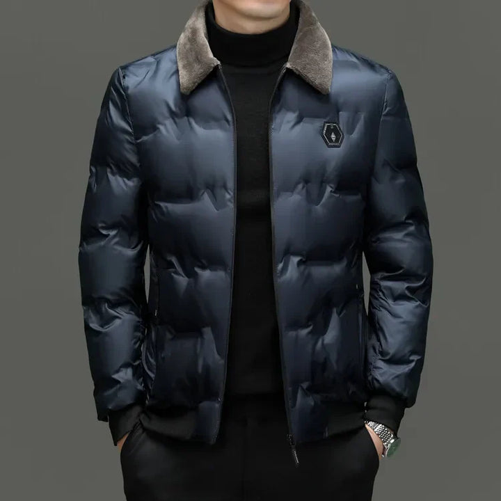 Wattierte Jacke mit Kragen für Herren