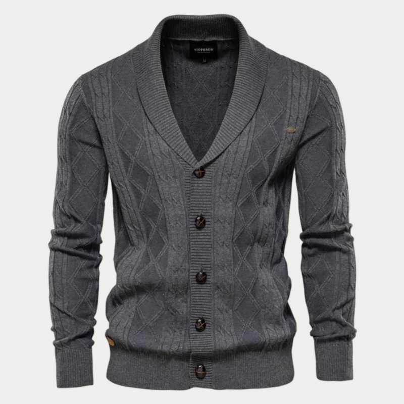 V-Ausschnitt Cardigan mit Knöpfen für Herren