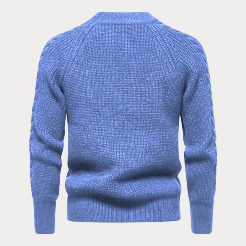 Lässiger Pullover mit Rundhalsausschnitt für Herren