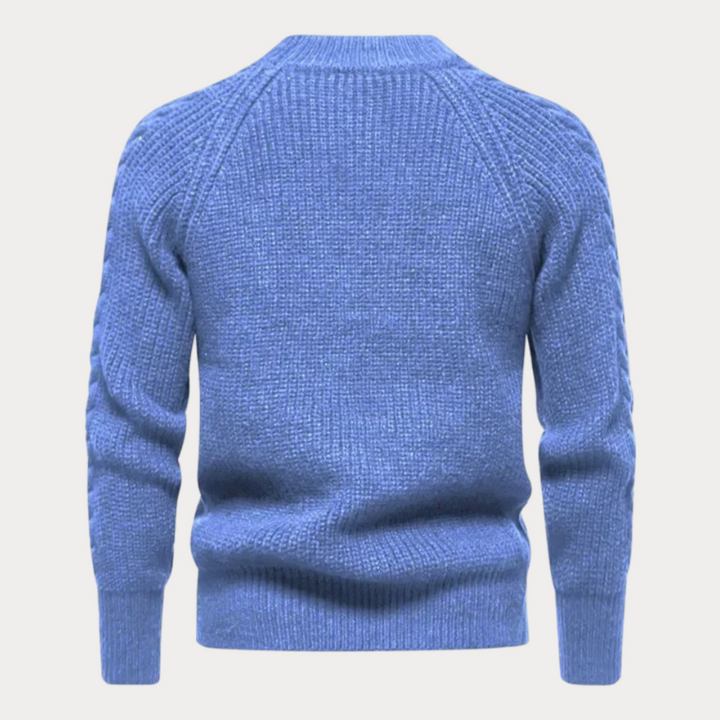 Lässiger Pullover mit Rundhalsausschnitt für Herren