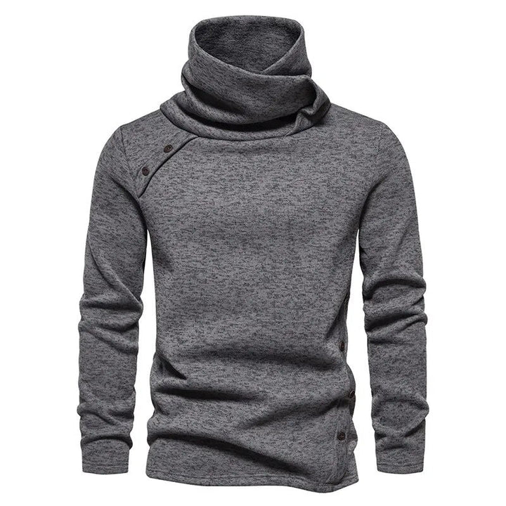 Rollkragenpullover mit Knopfd Design für Herren