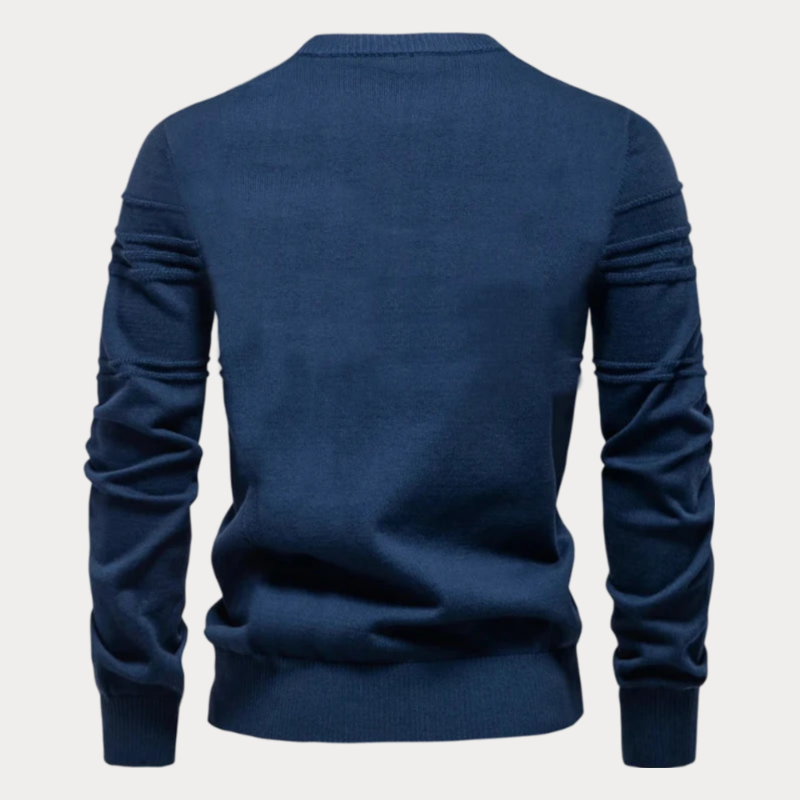 Stylischer Rundhals-Pullover für Herren