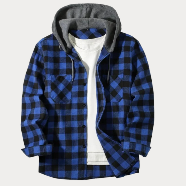 Karierter Hoodie für Herren