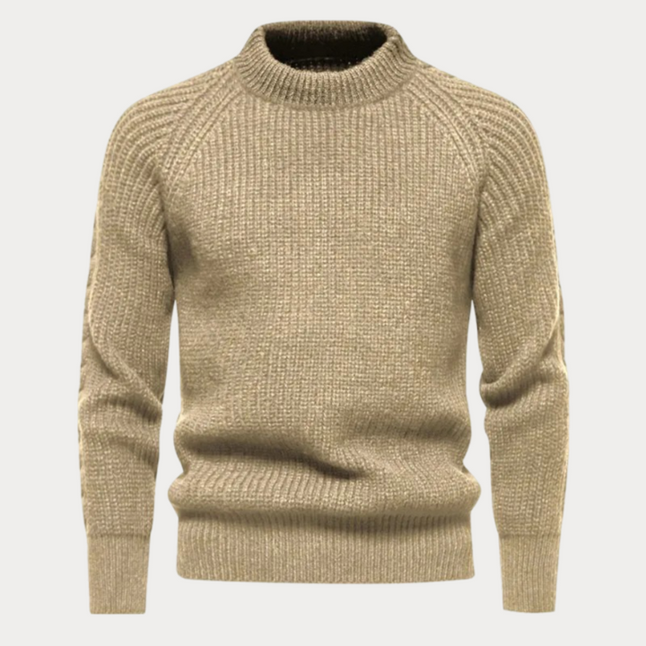 Lässiger Pullover mit Rundhalsausschnitt für Herren