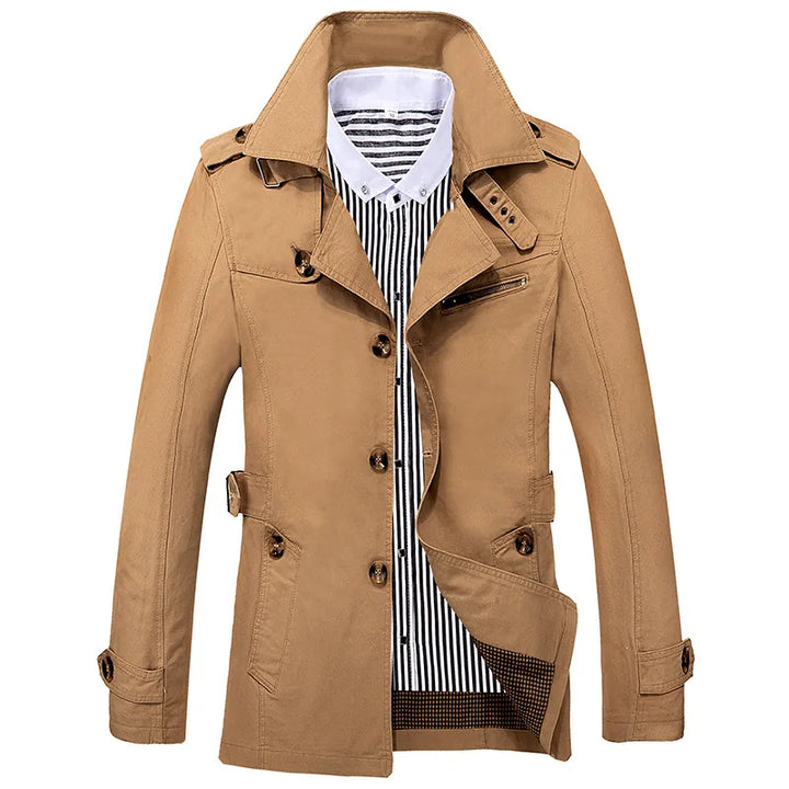 Button-down-Jacke mit Brusttasche für Herren