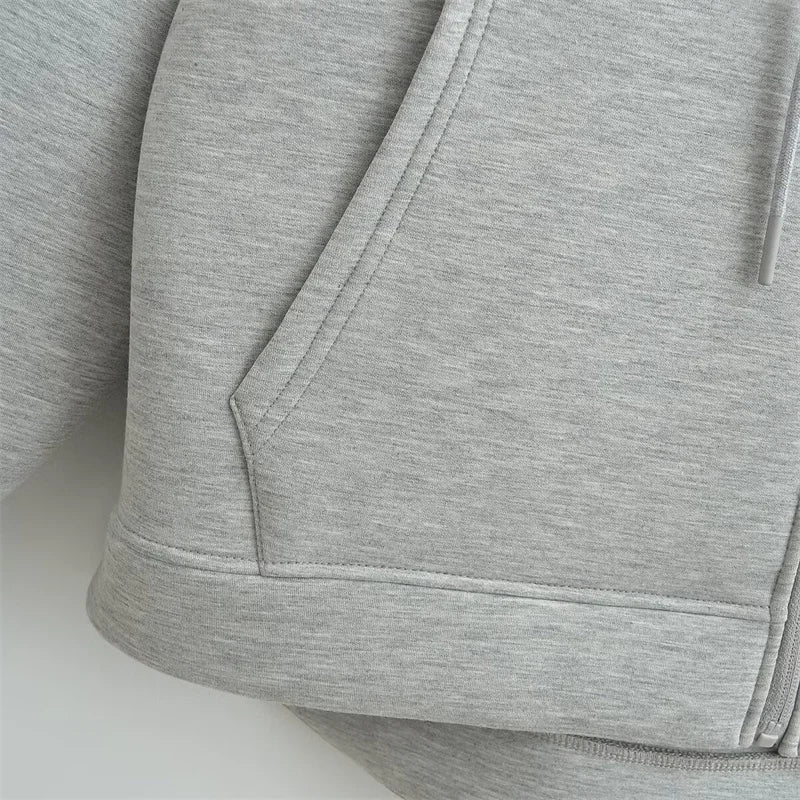 Klassische Zip-Up Jacke für Damen