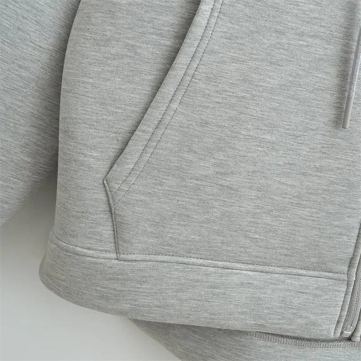 Klassische Zip-Up Jacke für Damen