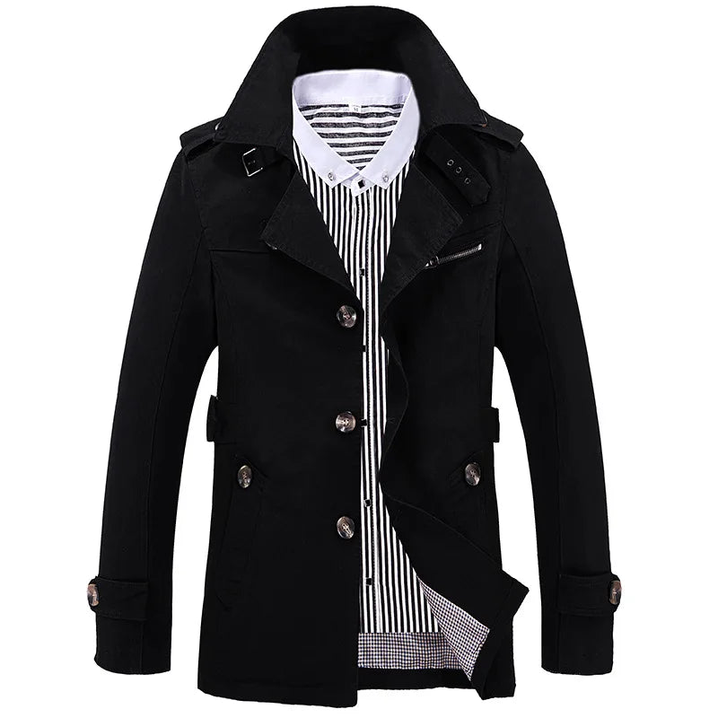 Button-down-Jacke mit Brusttasche für Herren