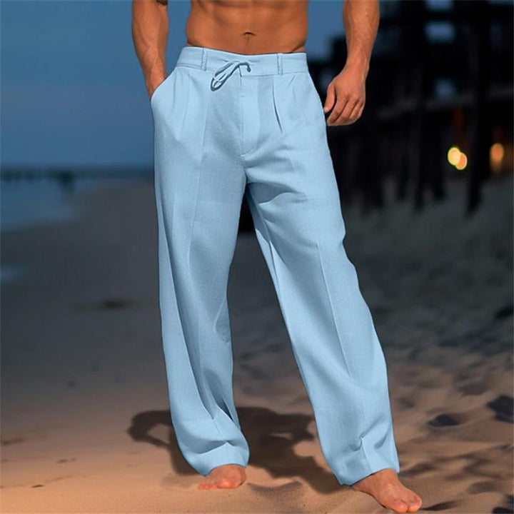 Luftige Herren Leinenhose
