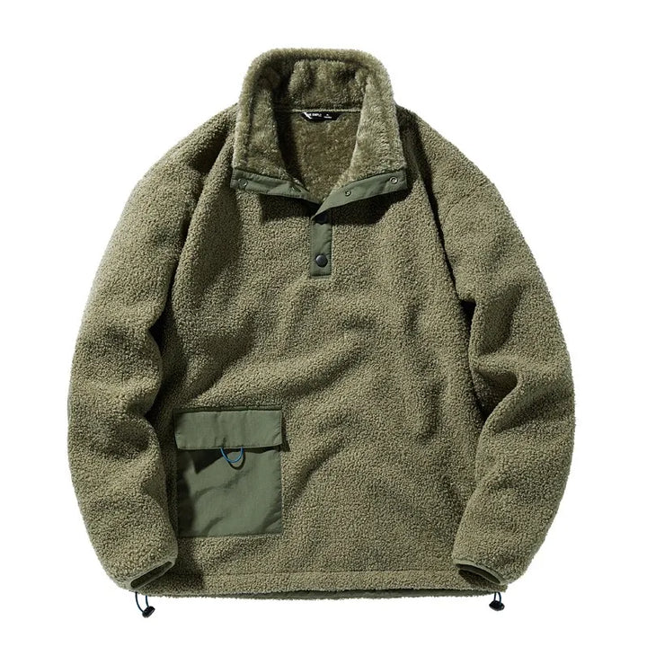 Langärmeliger Pullover mit Tasche für Herren