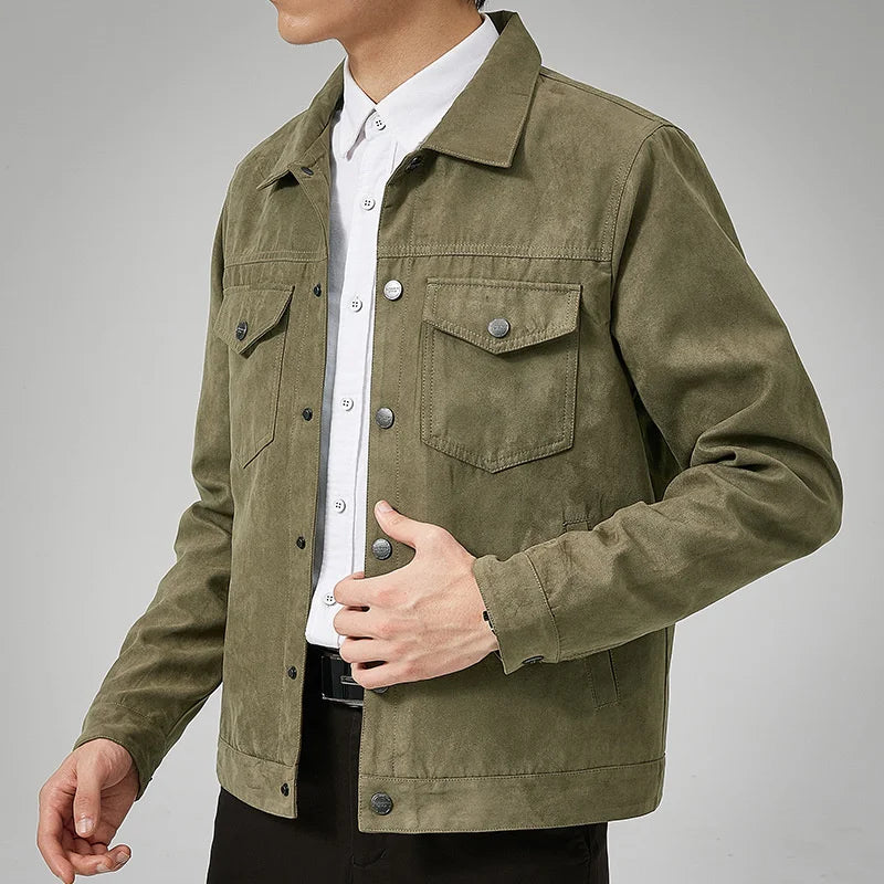 Lässige Jacke mit Knöpfen für Herren