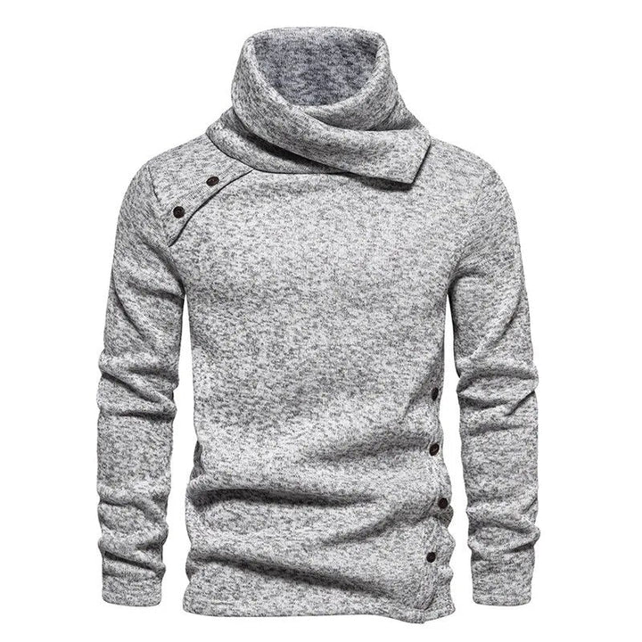 Rollkragenpullover mit Knopfd Design für Herren