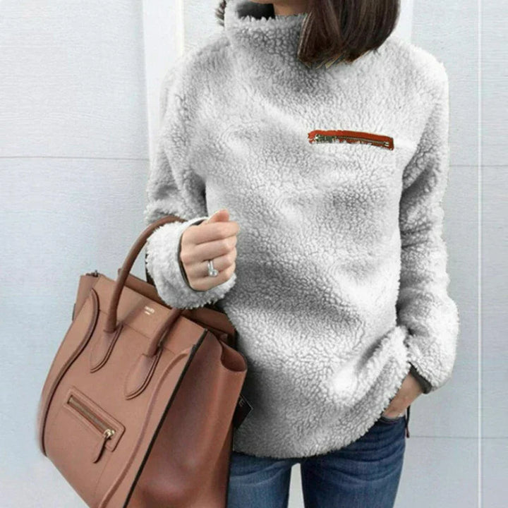 Langärmeliger Rollkragenpullover für Damen