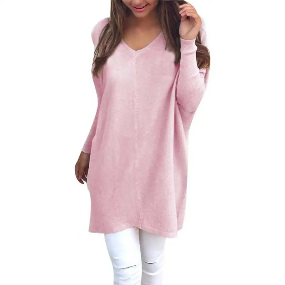 Modischer mittellanger Pullover für Damen