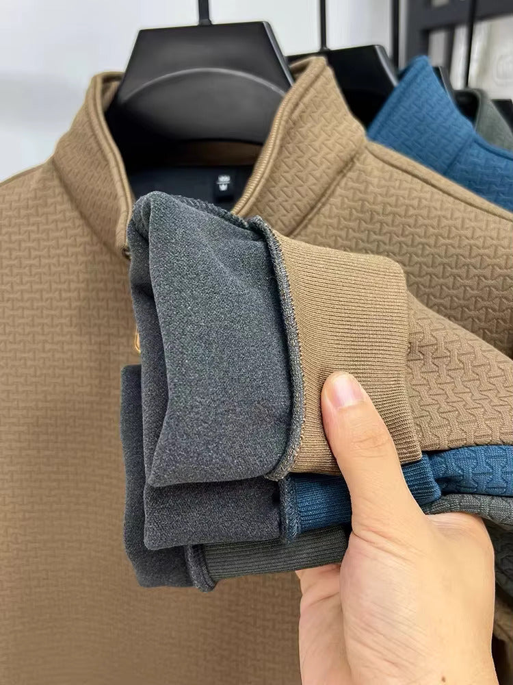 Herren Pullover mit viertel Reißverschluss