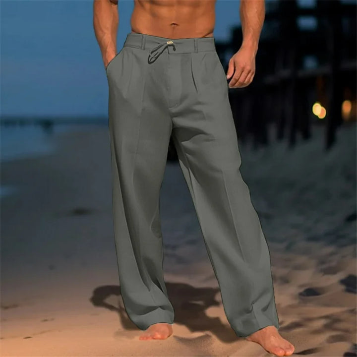 Luftige Herren Leinenhose