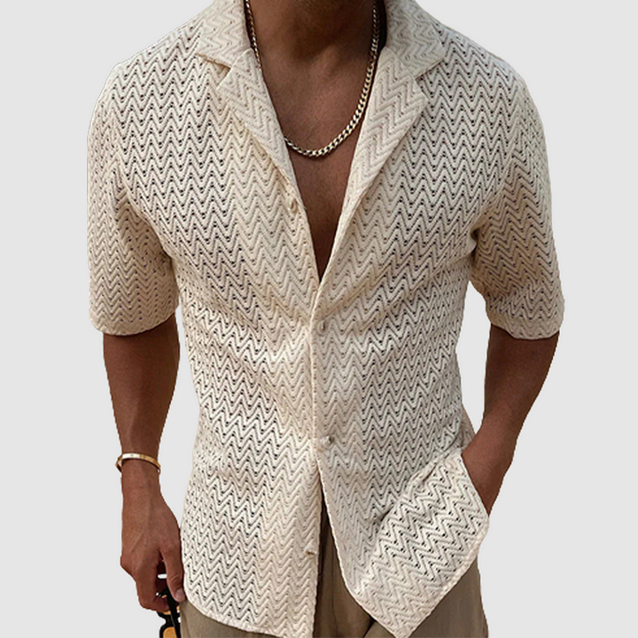 Komfortables Herren Strickhemd - Weicher Stoff für Casual Style