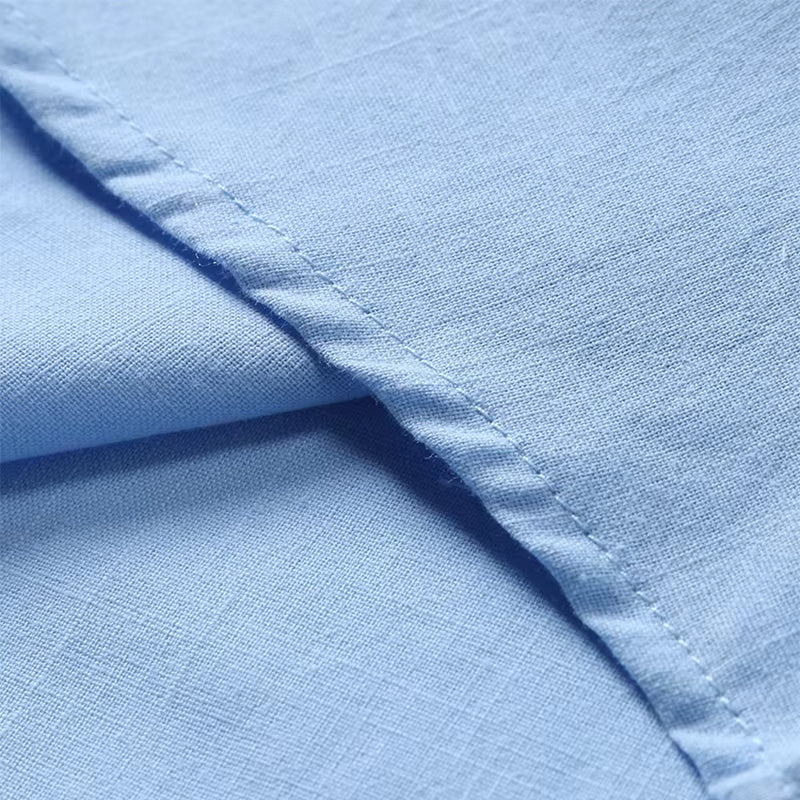 Leichtes Leinen Herren Poloshirt