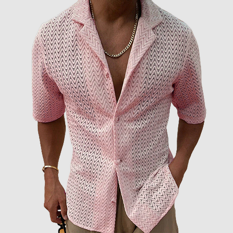 Komfortables Herren Strickhemd - Weicher Stoff für Casual Style