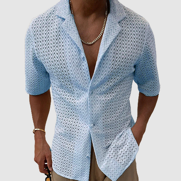 Komfortables Herren Strickhemd - Weicher Stoff für Casual Style