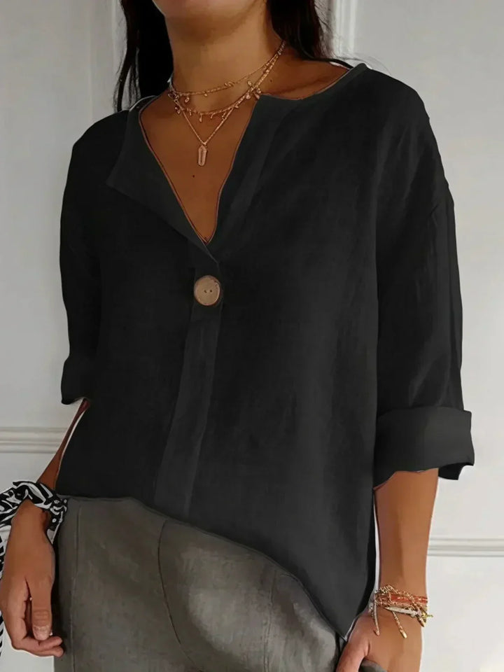 Angela™ | Casual V-Neck Blouse - Lisa New York