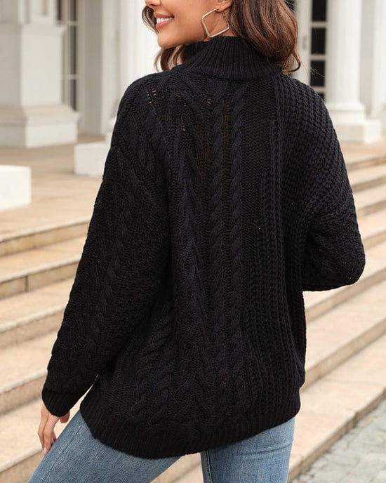 Strickpullover mit Rollkragen für Damen